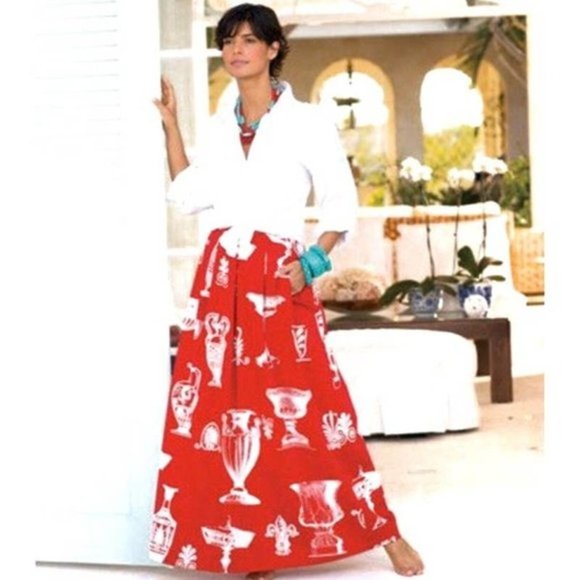 Soft Surroundings Skirts Soft Surroundings Red Etruscan Grecian